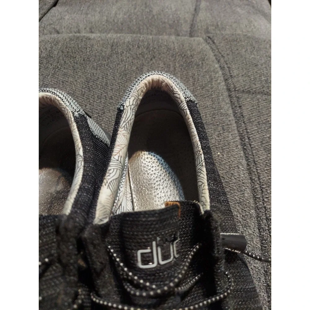 Hey Dude Wally Sox Polar Night Slip-On Mens US 11 EU 44 UK 10 Canvas Shoes Black